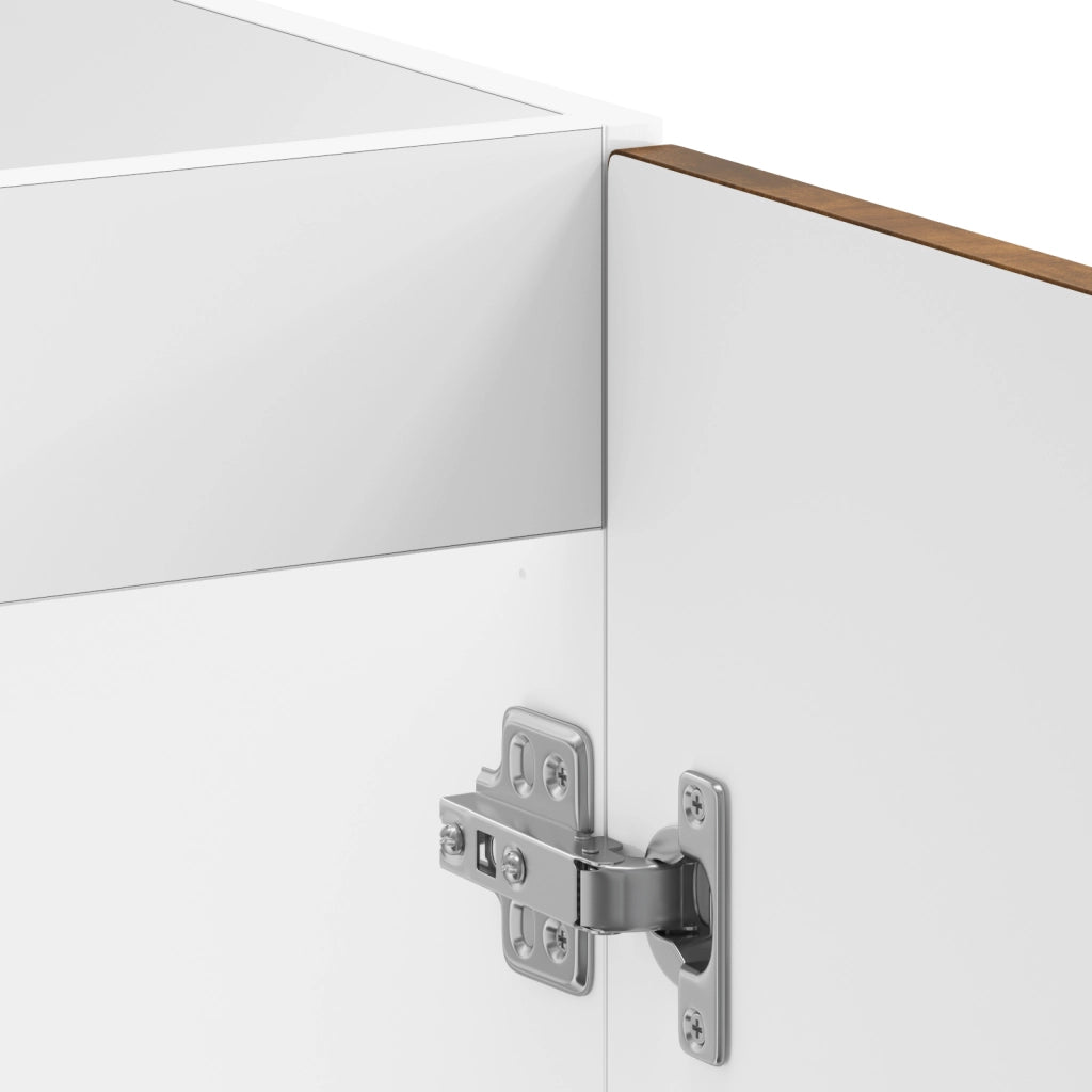Mobile Cucina  "Kalmar" con Doppio Lavello in Rovere Affumicato Legno Ingegnerizzato