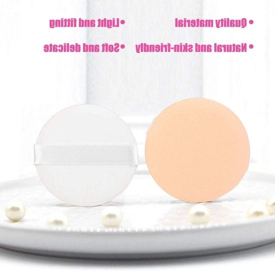 Puff per Fondotinta e Concealer con Bambola per Fondotinta e Blender Ronde per Polvere, Strumento per Artigiani del Make-up con Materiali morbidi e Resistenti