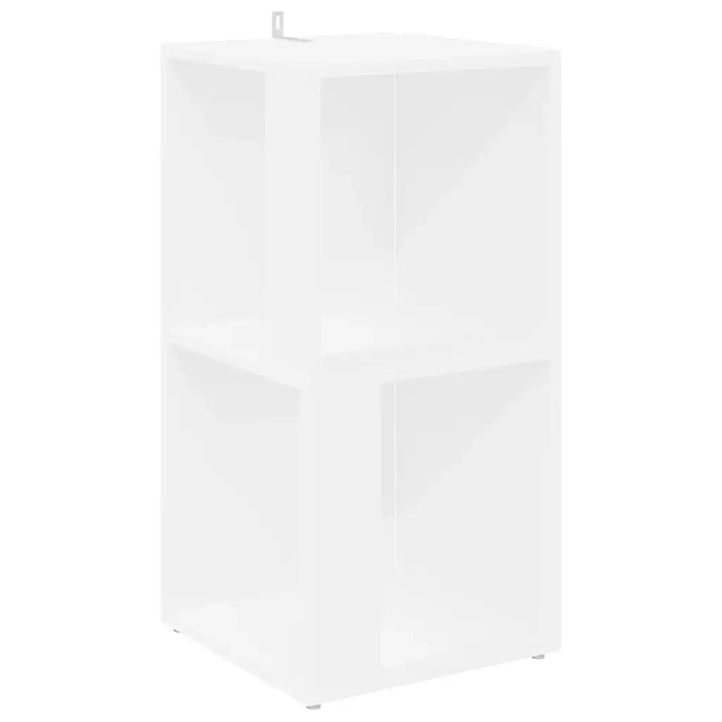 Pensile Angolare Bianco 33x33x67 cm in Legno Multistrato 809017