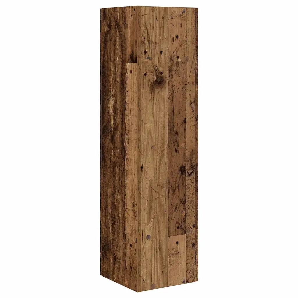 Mobile angolare Legno vecchio 27,5x27x102cm Legno multistrato