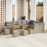 Set Divano da Giardino con cuscino 13 pcs Beige e Grigio Chiaro 3363352