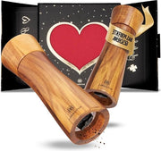 Molitore di sale e pepe - scatola di lusso con cuore - regalo di nozze - doni di nozze - coppia sposata - benvenuto a casa - angelo