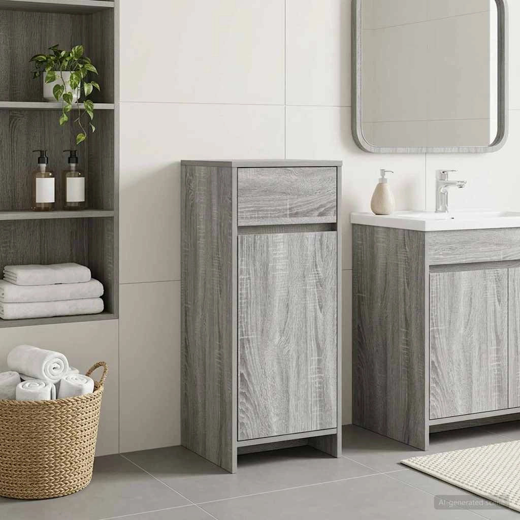 Mobile da Bagno Sonoma grigio 35 x 36,5 x 85 cm 890749
