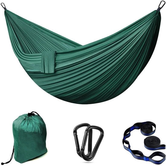 Hangmat da Campeggio - Ultraleggera e Portatile per 2 persone - 300 x 200 cm - Carico Massimo 300 kg
