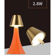 Trade Shop - Lume Testa Lumetto Led 2.8 W Ricaricabile Dimmmerabile Cct 3 Colori Luce D10-3c - Oro