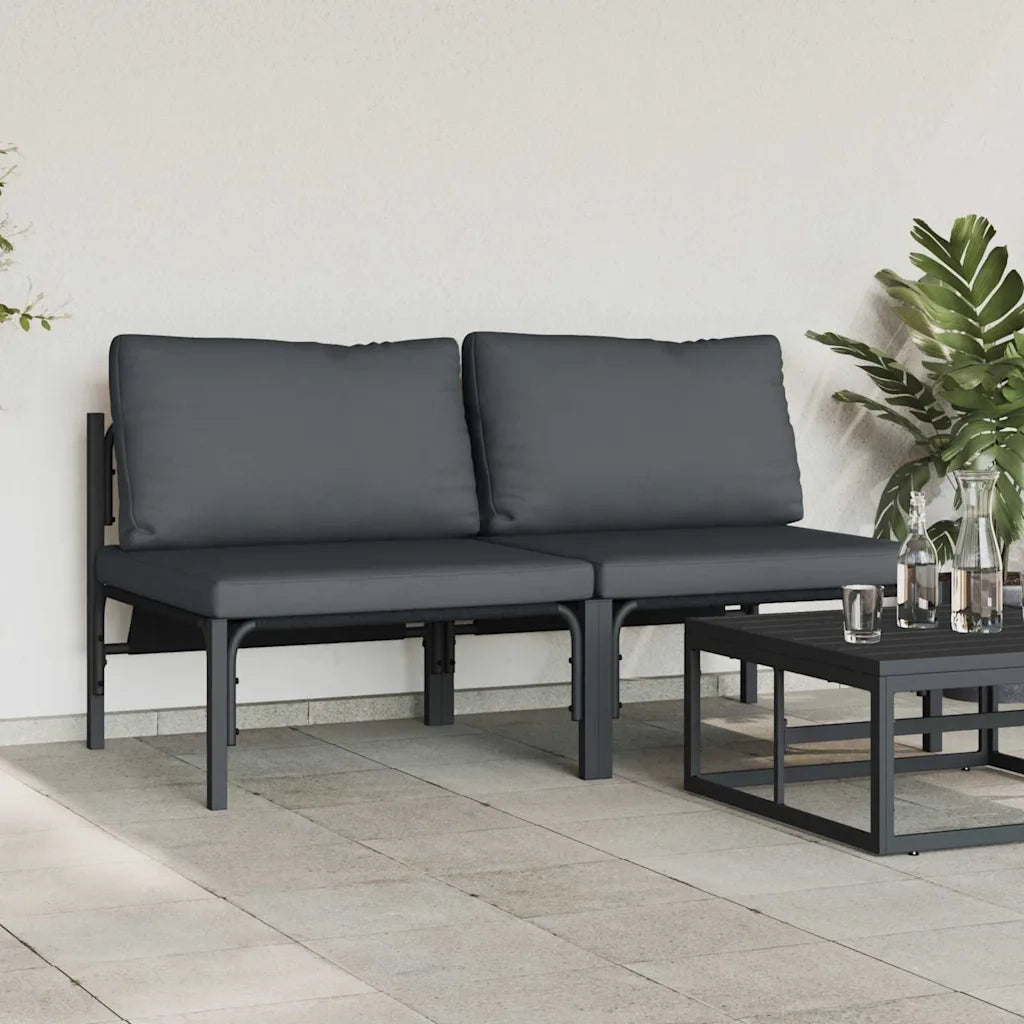 Mobili da Esterno 2 Pezzo Antracite 80 x 80 x 71 cm Acciaio CFW3932539