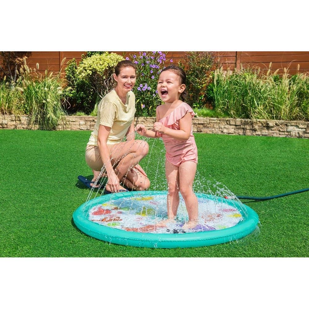 Trade Shop - Tappetino Gonfiabile Dinosauri Spruzzi Desert Dino Da 48"/122cm +2 Anni Giardino 52698 -