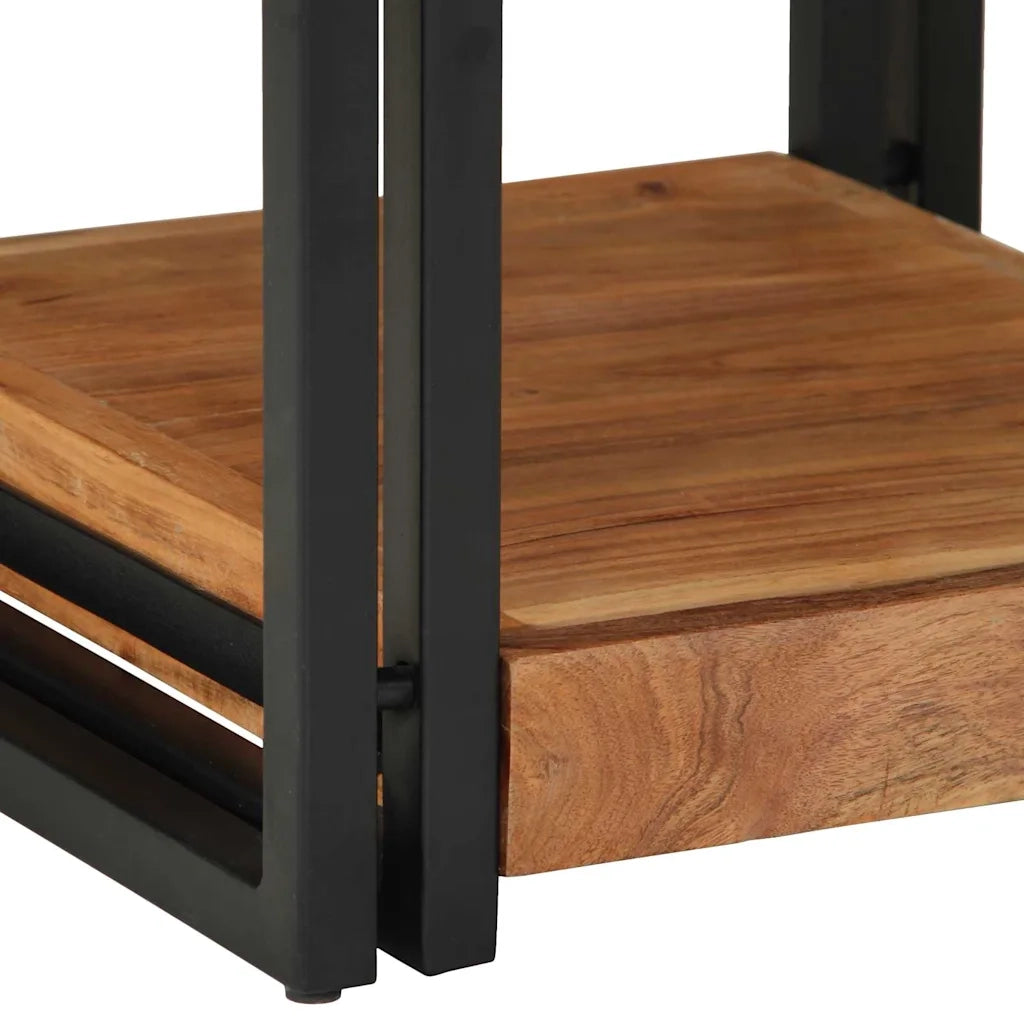 Comodino | Armadio da Notte | Mobiletto da notte 40 x 40 x 50 cm Legno di Acacia Massello