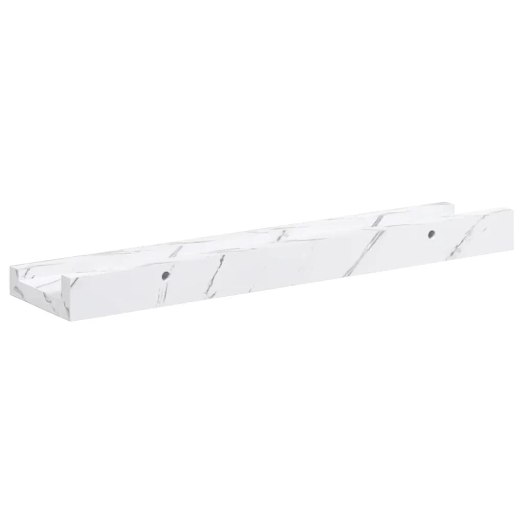 Scaffale da parete 4 pcs Marmo Bianco 40 x 9 x 3 cm 42020026