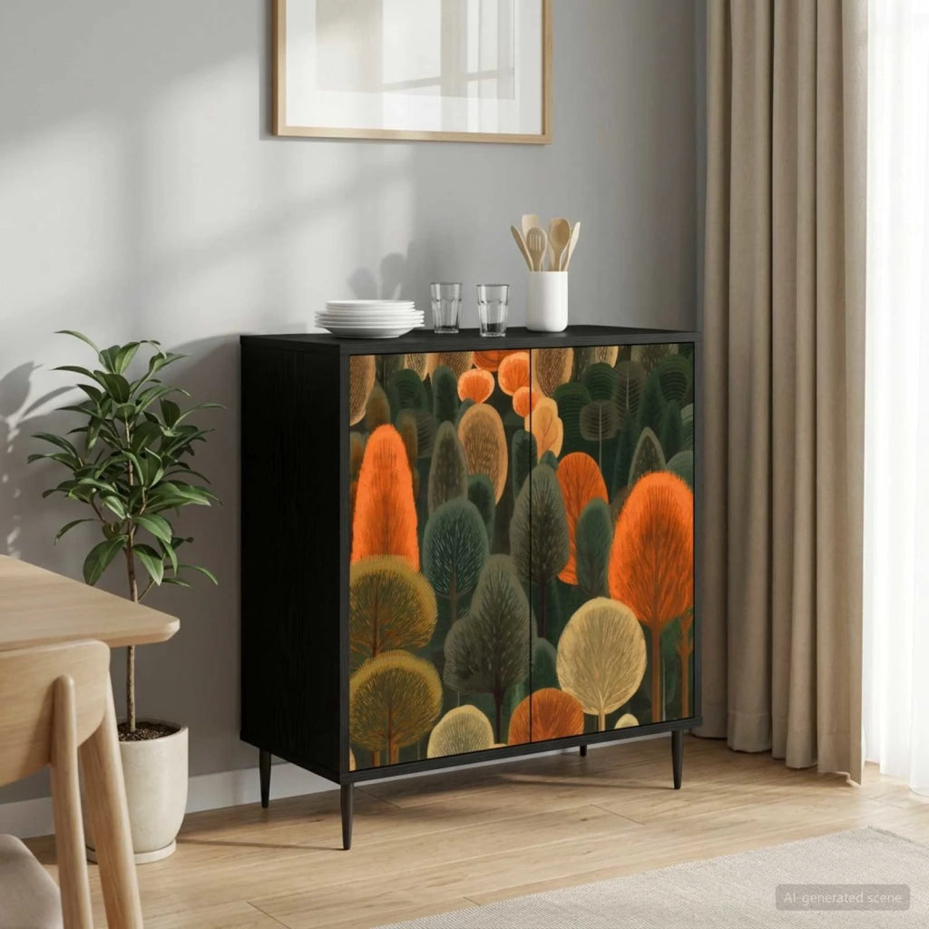 Credenza ZAANDAM Rovere Nero 69 x 33 x 76 cm 8006940