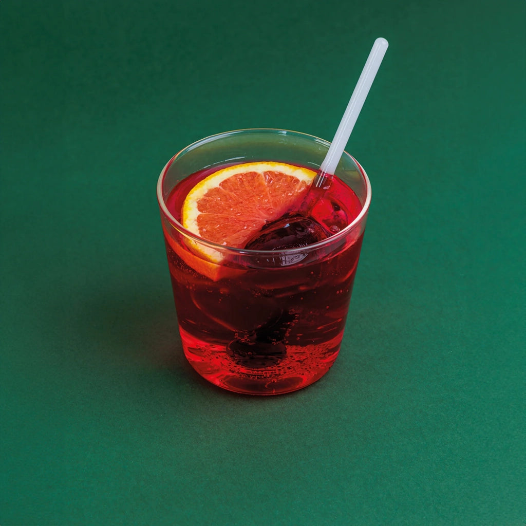 Spritzometro Tumbler Misurino - Set 2 Bicchieri + Dosatore per Spritz, Vetro Decorato, Made in Italy - Zafferano Italia