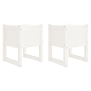 Fioriera rialzata per piante fiori giardino terrazze set da 2 40 x 40 x 52,5 cm legno massello di pino bianco 02_0038961