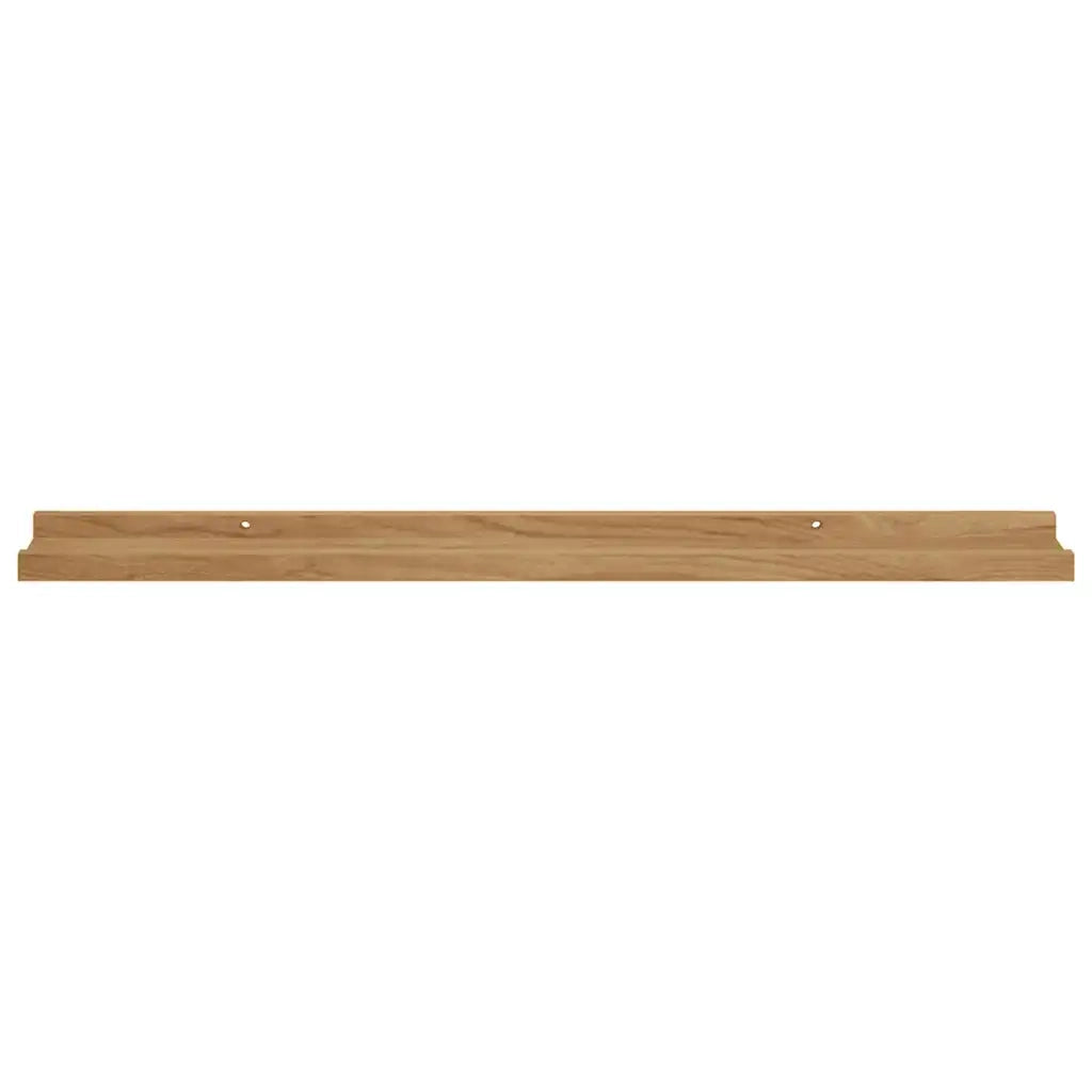 Scaffale da parete con lo scaffale 2 pcs Marrone 80 x 9 x 3 cm