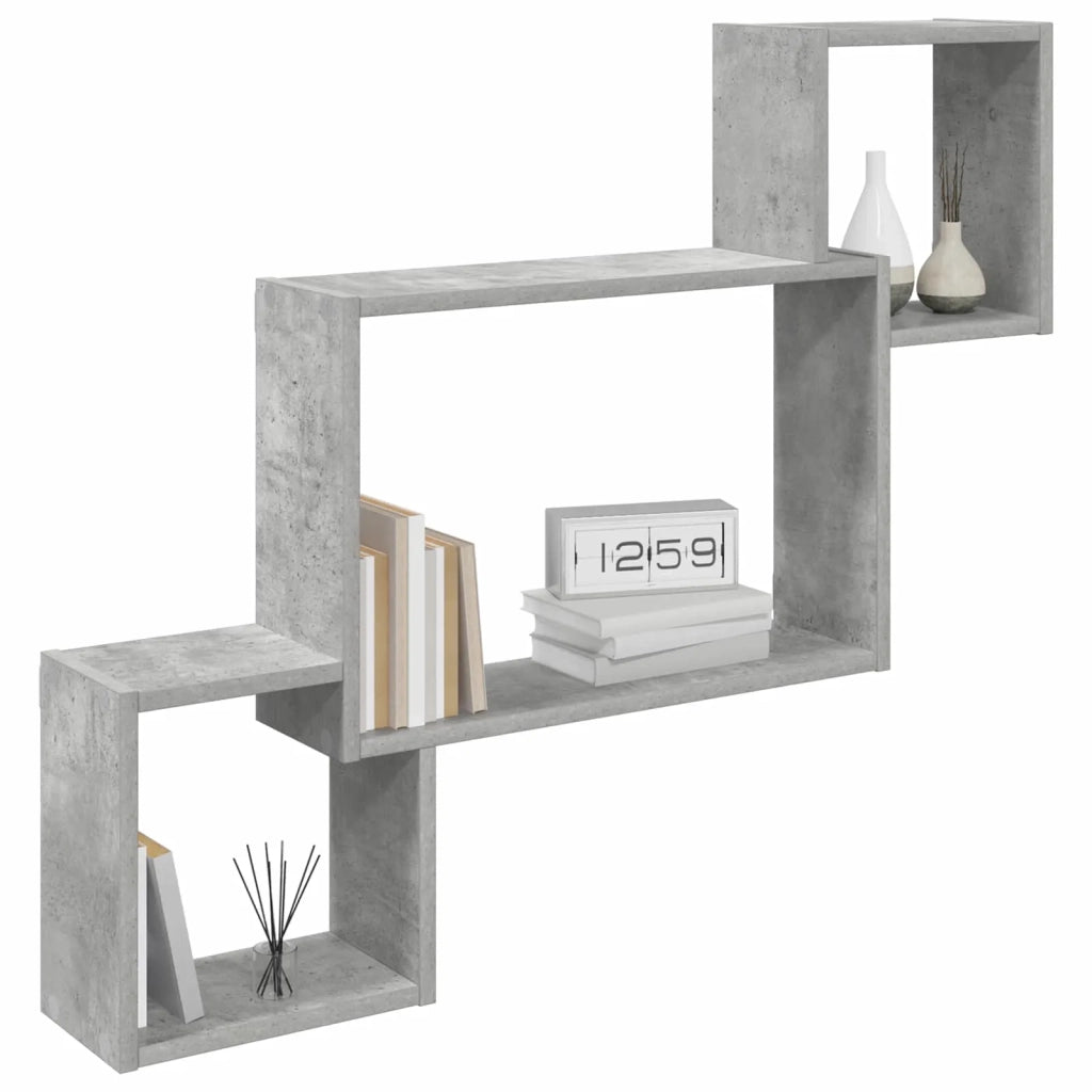 Scaffale da parete A parete Grigio 91,5 x 15 x 76 cm 8012119