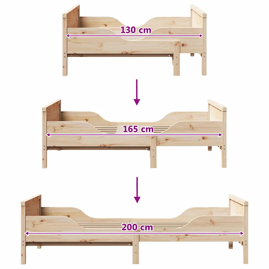 Struttura del letto Marrone 80 x 200 cm Legno multistrato 877203