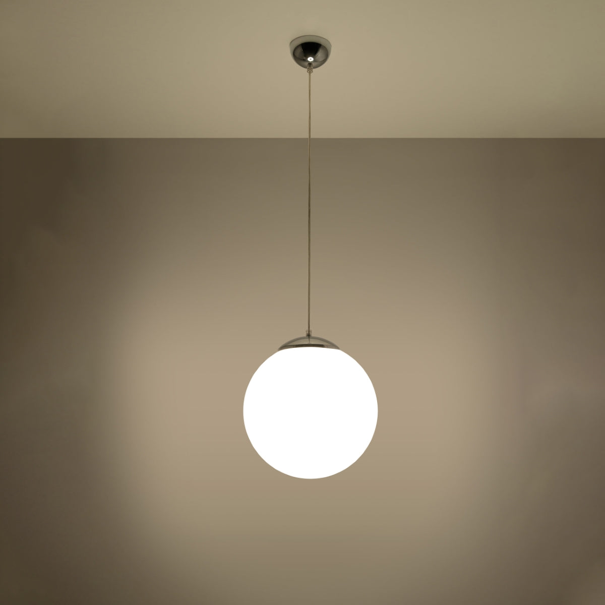 Lampada minimalista UGO French Sky 30x30x120cm Acciaio Vetro Bianco Cromo E27