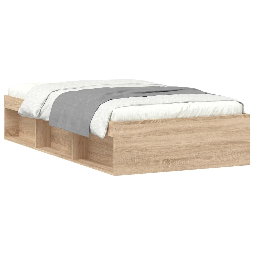 Letto singolo | Letto per adulti | Giroletto Rovere Sonoma 90x200 cm