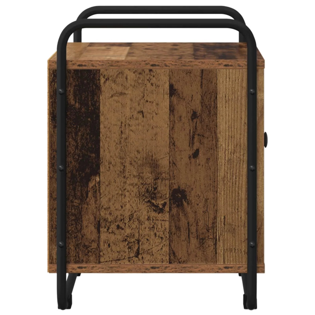 Armadio da Notte 2 pz Legno antico Legno ingegnerizzato 8007608