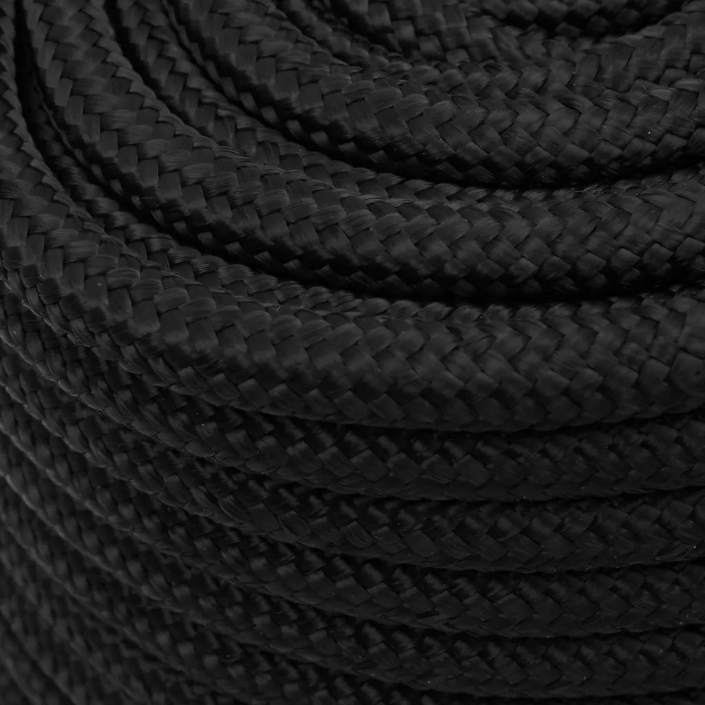 Corda per barca Completamente Nera 16 mm 25 m in Polipropilene 152519
