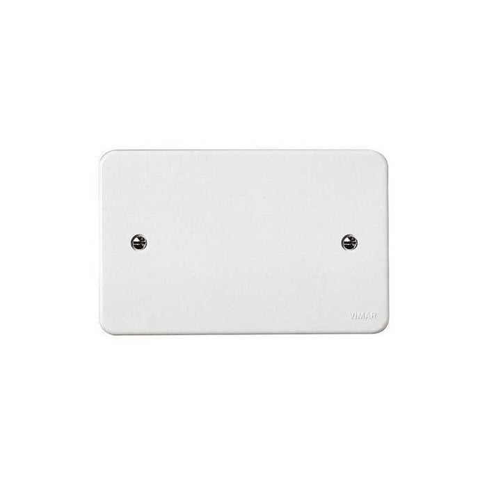 02653 Coperchio Rettangolare con Viti 3 Moduli Bianco