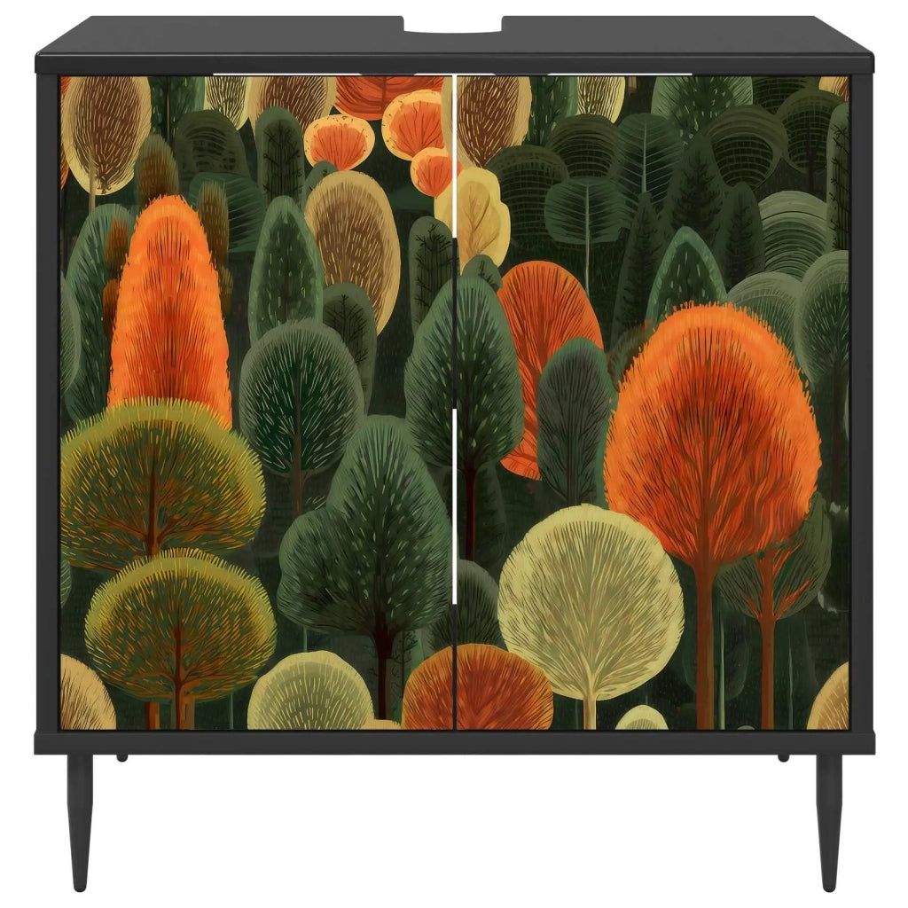 Mobile da Bagno ZAANDAM Rovere Nero 60 x 40 x 61 cm 8007420