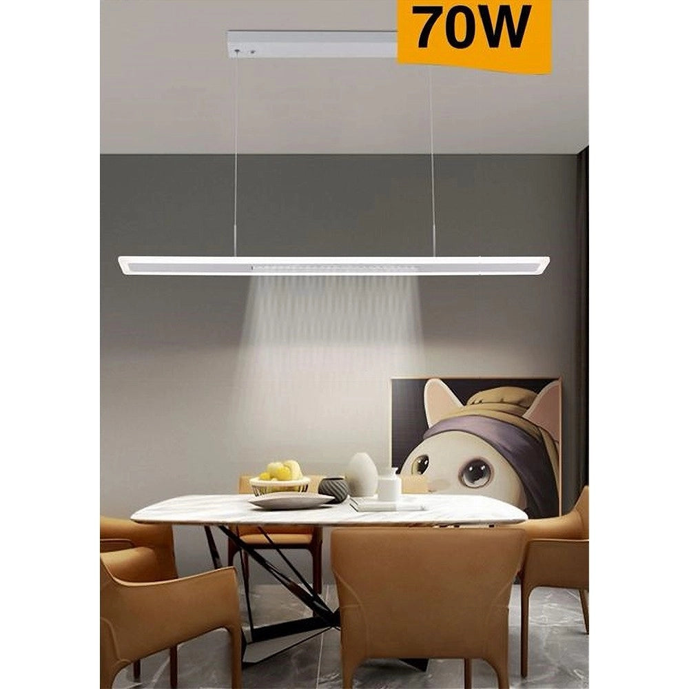 Trade Shop - Lampadario Led 70w A Sospensione Lampada Dimmerabile 3 Colorazioni Di Luce B80-3c -