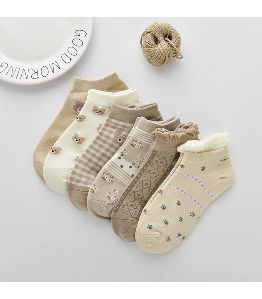 Calzini Bassi in Cotone per Donna e Bambina | Traspiranti e Divertenti | Taglia Unica 34–40 EU