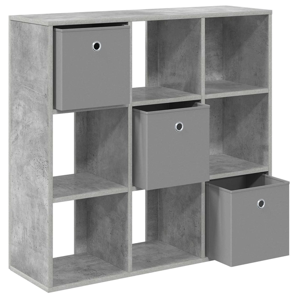 Credenza con cassetto Grigio cemento 88,5 x 29 x 84,5 cm