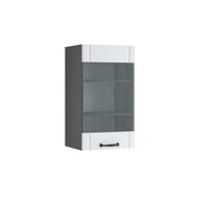 Vicco Mobile da cucina in vetro Bianco casa di campagna 40 cm