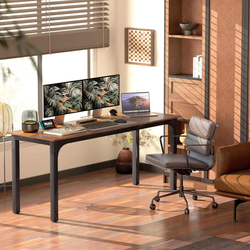 Scrivania da ufficio ¨C zephmum ¨C legno rovere 90x50x75 cm