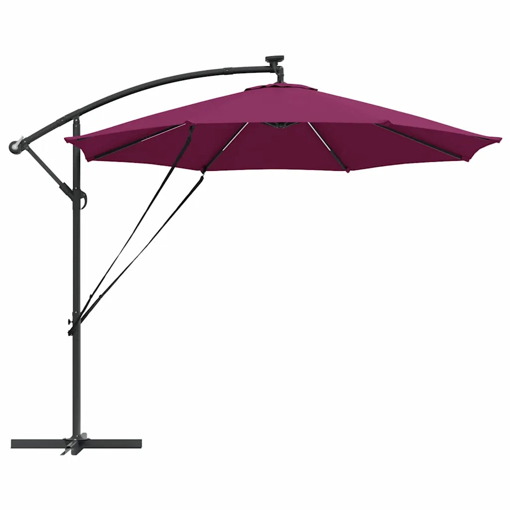 Ombrellone-Ombrello da giardino balcone Rosso Bordeaux 294 x 294 x 248 cm