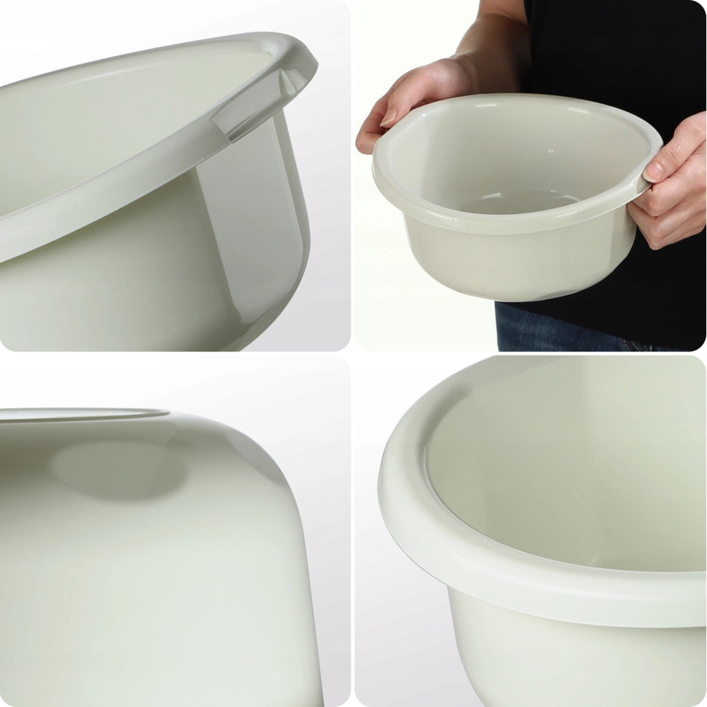 Bacinella in plastica KADAX da 1,9 litri, rotonda, con manici