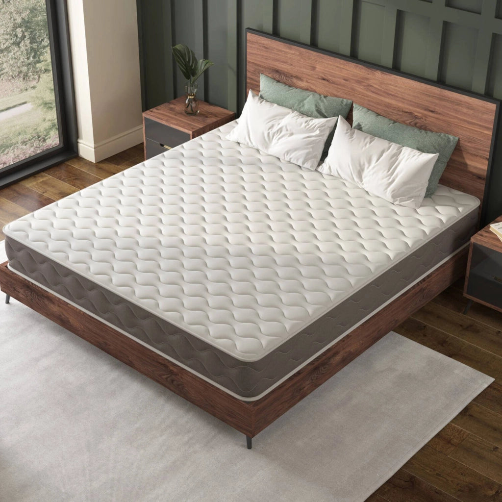 Gaggiano, Materasso Singolo Grado Rigidità 6.5/10 Made in Italy, 190x90x21h cm Bianco