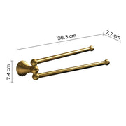 Portasalviette GEDY linea Romance doppio braccio a snodo Bronzo