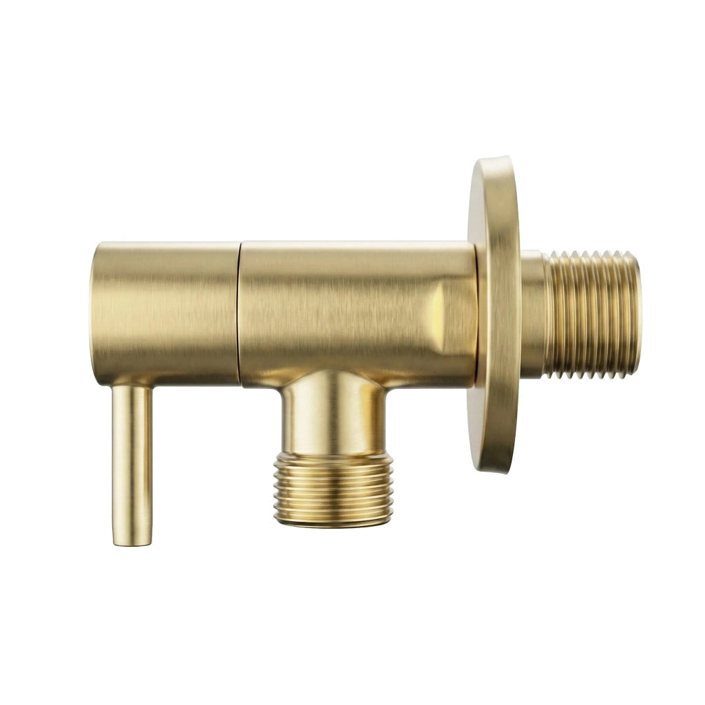 Valvola Ad Angolo 1/2" X 3/8" Brush Gold
