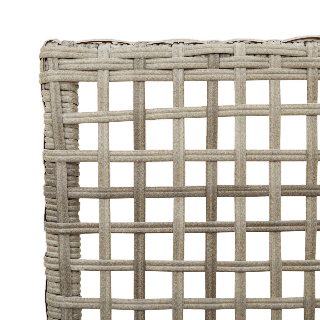Sdraio da giardino  2 pcs con cuscini Grigio chiaro Polyrattan