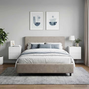 Mobiletto da notte a muro 2 pcs Bianco Lucido 33 x 34,5 x 40 cm 898474