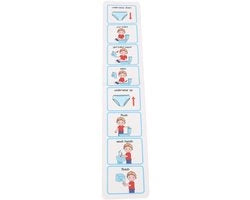 Schema di Igiene Visivo - Adatto per l'Autismo - ADHD - Indipendenza Aumentata - Materiale PVC