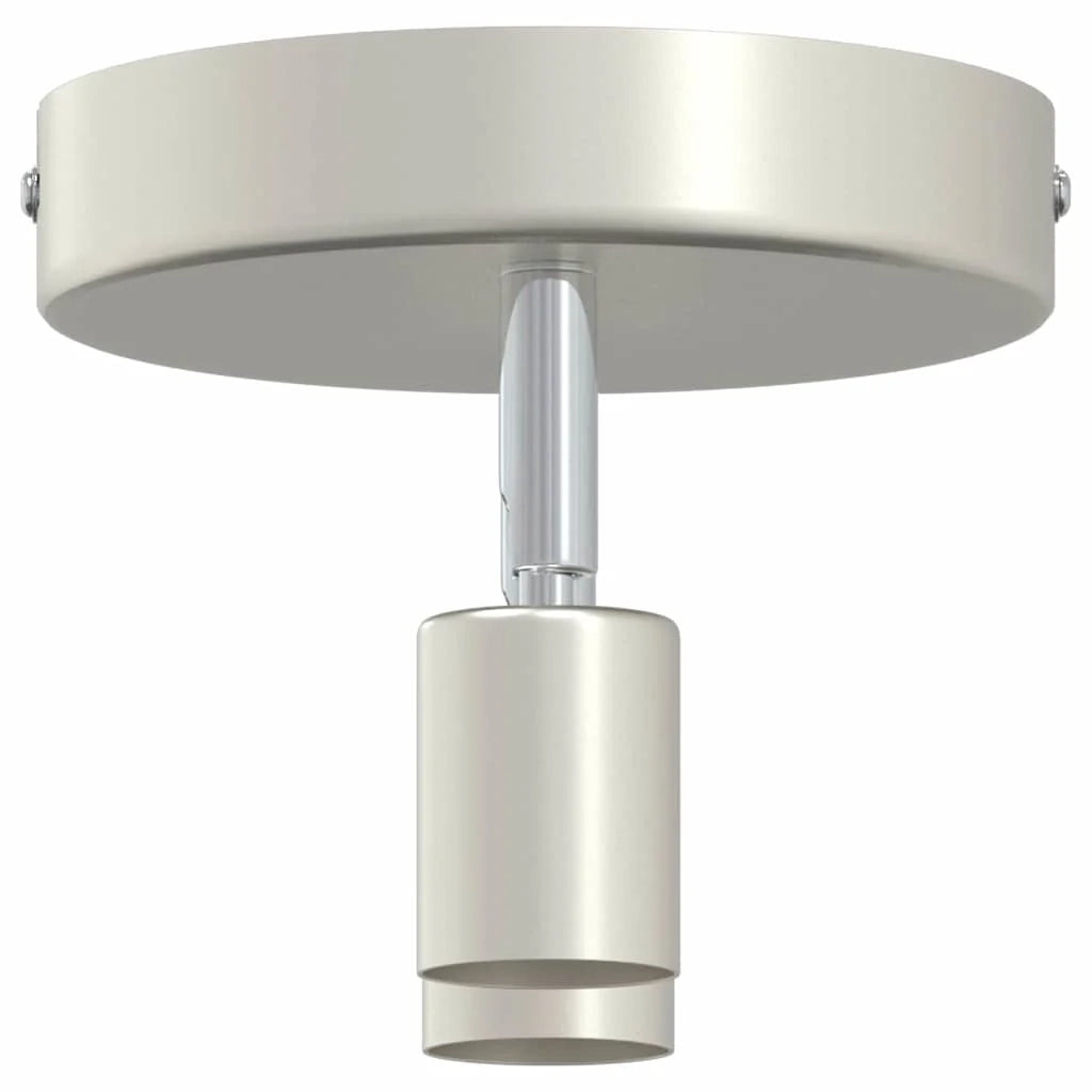 Faretto da soffitto moderno orientabile per interni 12 x 12 x 8 cm in acciaio nichel spazzolato 02_0058314