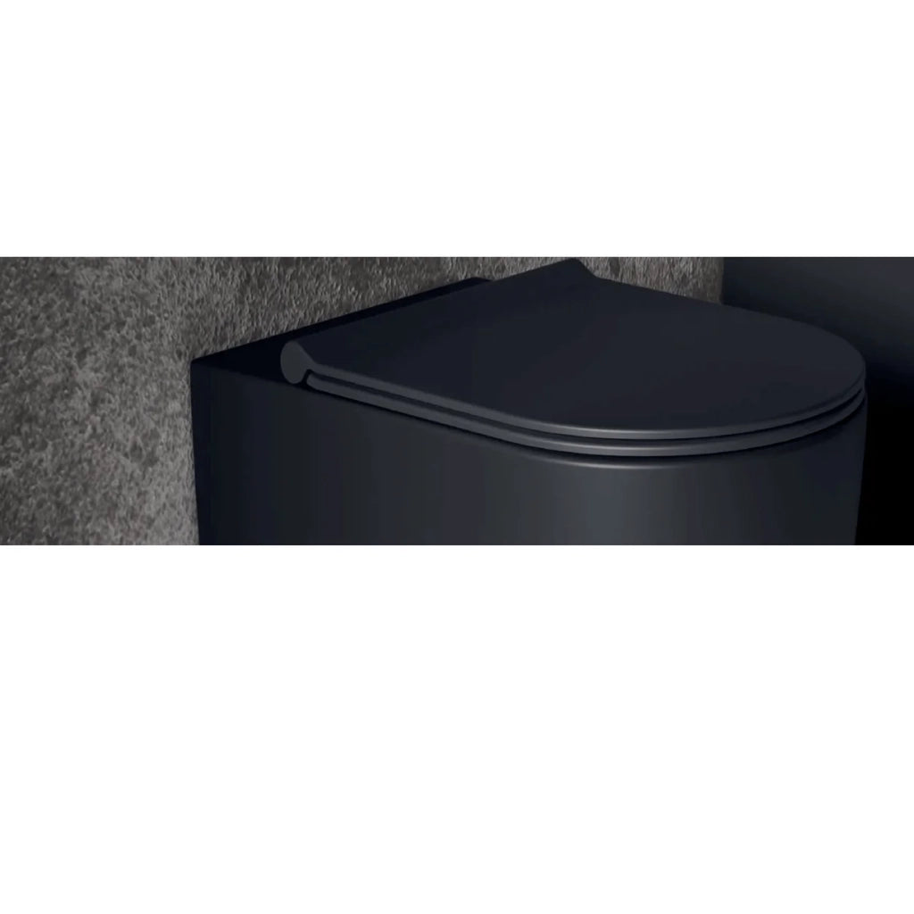Copriwater Soft-Close Alice Ceramica "Form" Nero Opaco