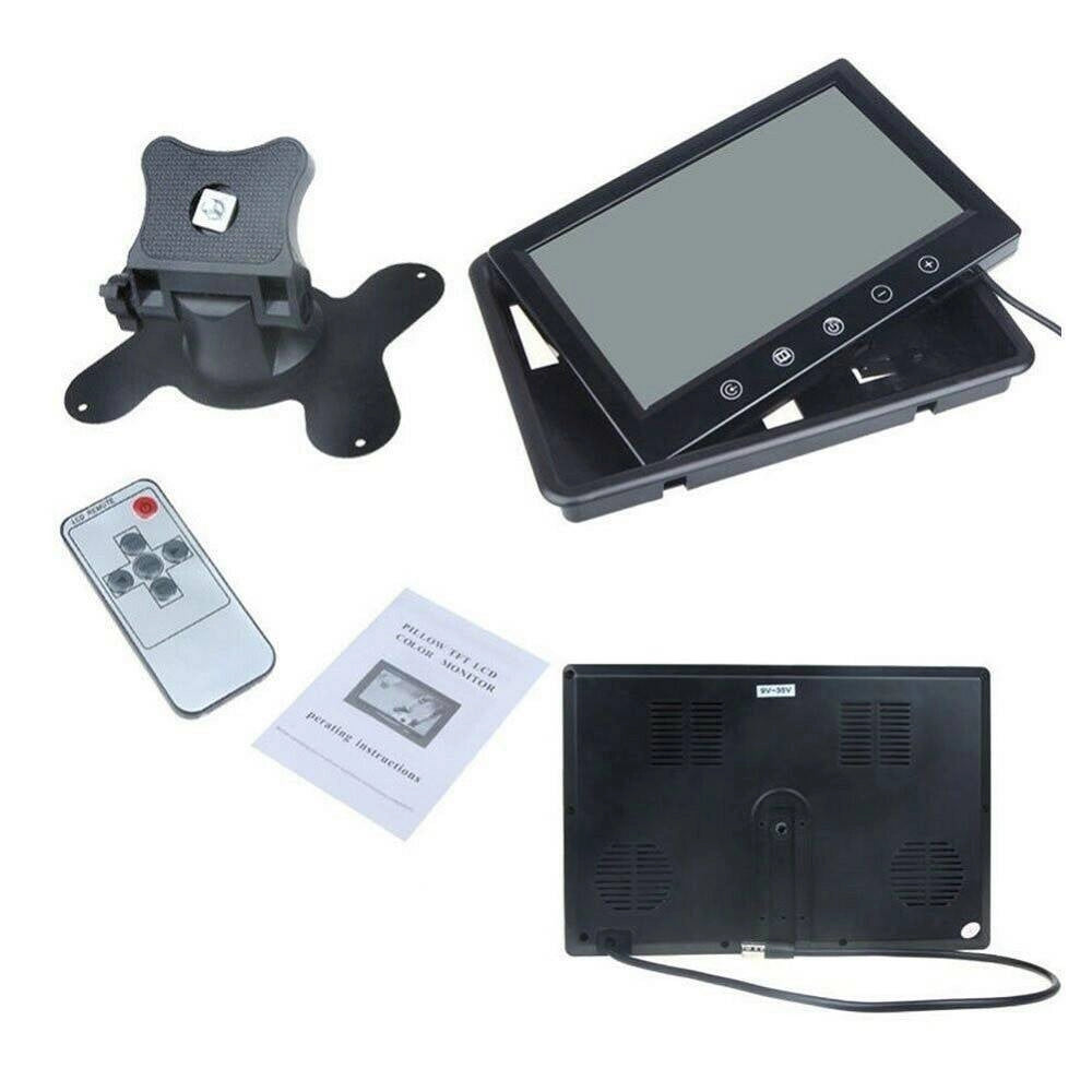 Trade Shop - Tv Televisore Monitor Lcd Digitale 10.1" Tft Led Hd Poggiatesta Sorveglianza Av -