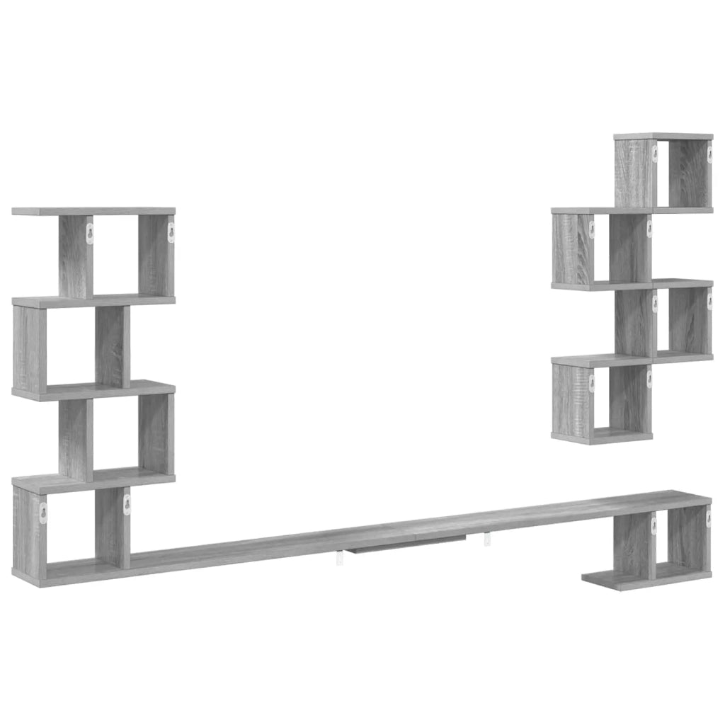 Mensola per TV da muro Sonoma grigio 200 x 15 x 94 cm 8012305