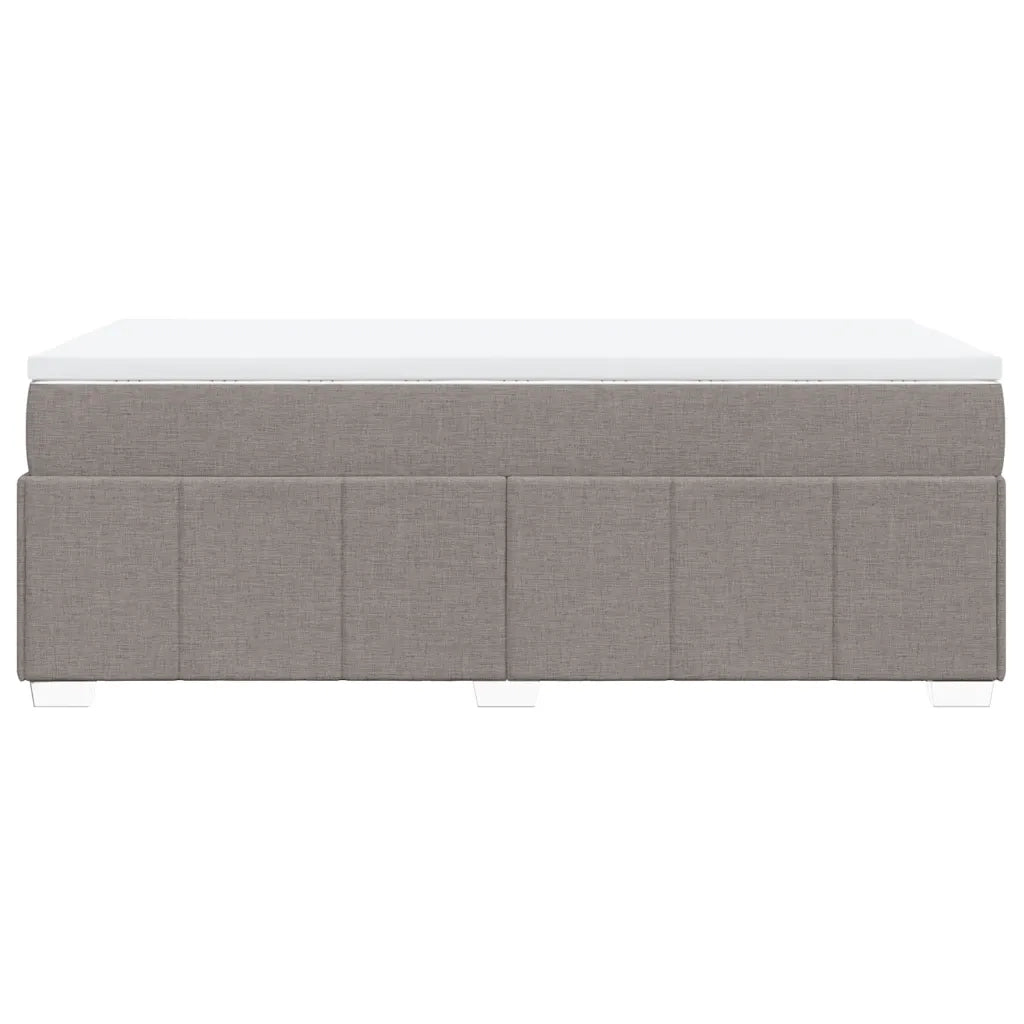 Giroletto a Molle con Materasso-Struttura Letto Tortora 80x200 cm inTessuto 929677