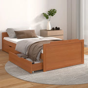 Giroletto Ambra con Cassetti Legno Massello di Pino 90x200 cm
