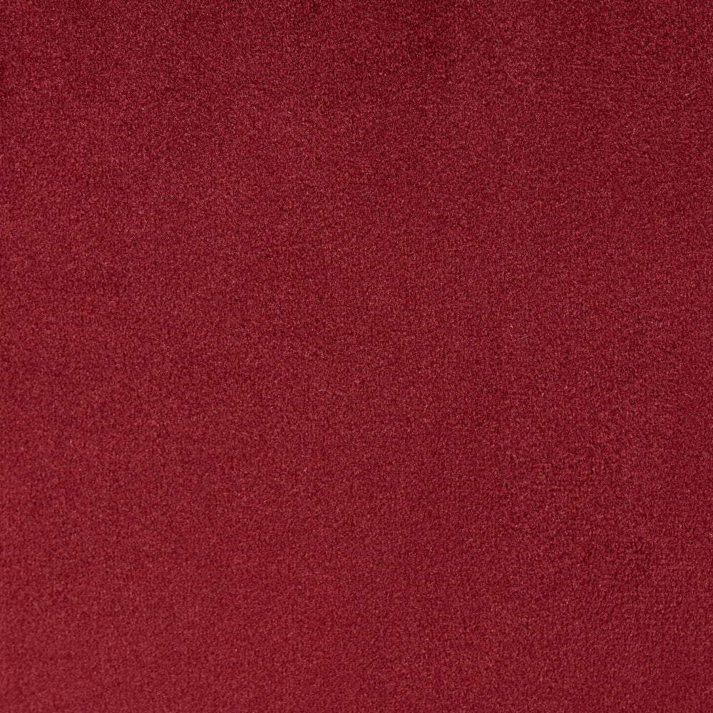 Pouf Rosso scuro Velluto Pouf Poggiapiedi Rotondo Glam