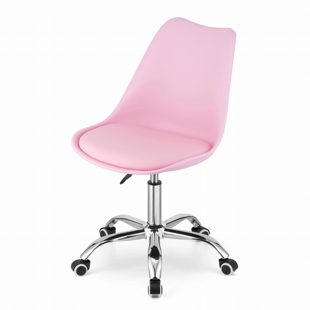 Valora VIRO SEDIA GIREVOLE Rosa Design Ergonomico Regolabile