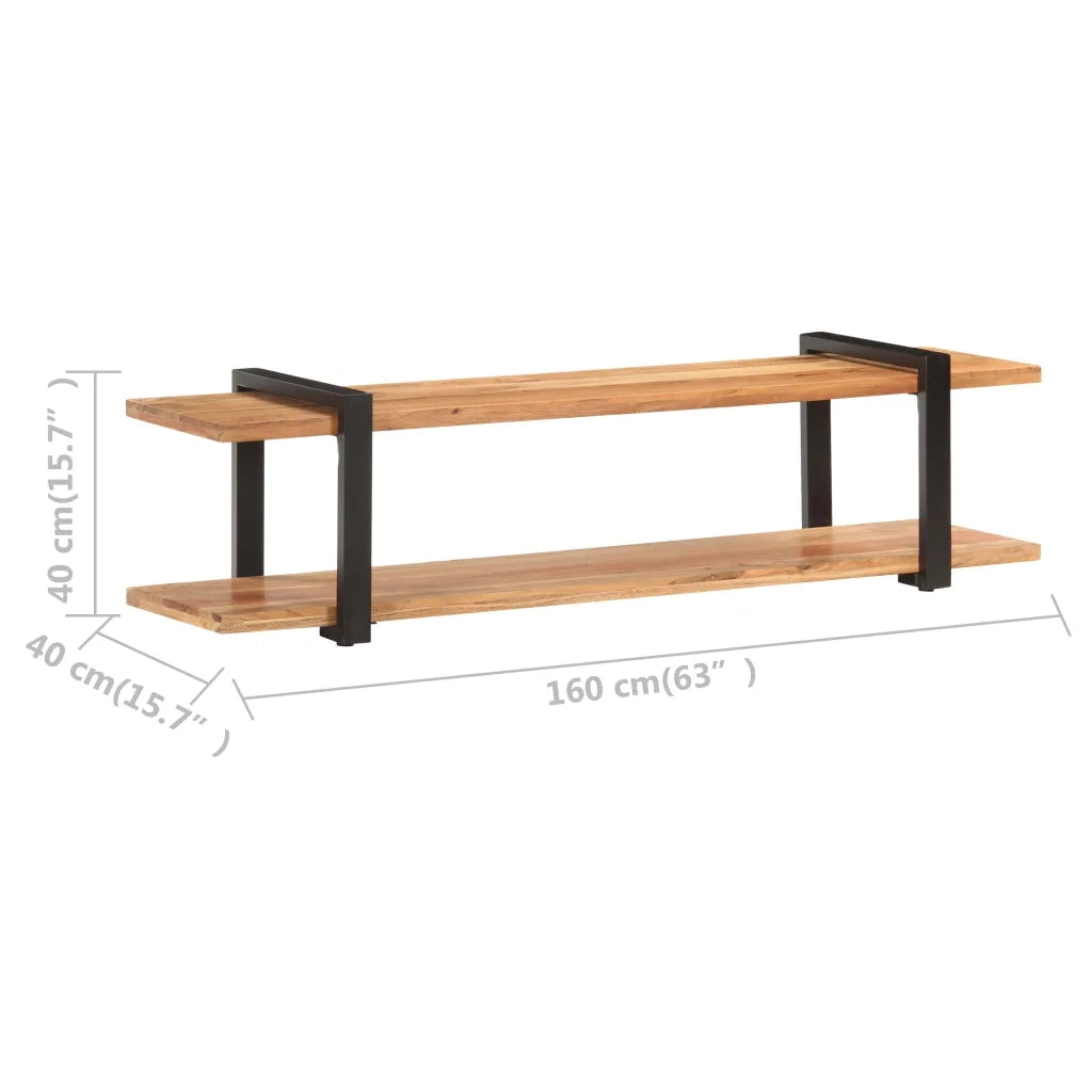 Mobile Porta TV 160x40x40 cm in Legno Massello di Acacia cod mxl 5626