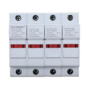 Portafusibile Modulare DC Fotovoltaico 4P 4M D14X51mm 63A DC 1000V IP20 IEC60269-6