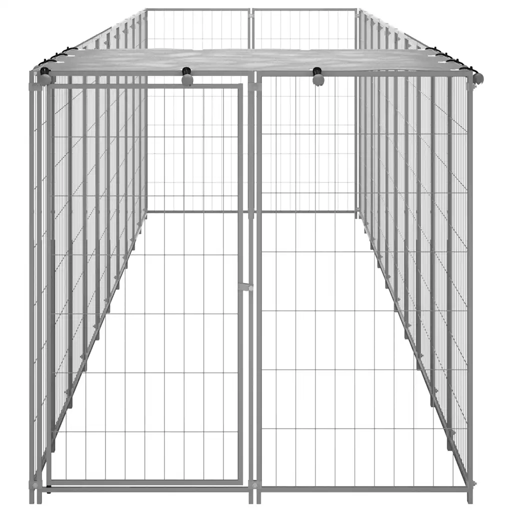 Gabbia per Cani Argento 6,05 mÂ² in Acciaio   cod mxl 44108