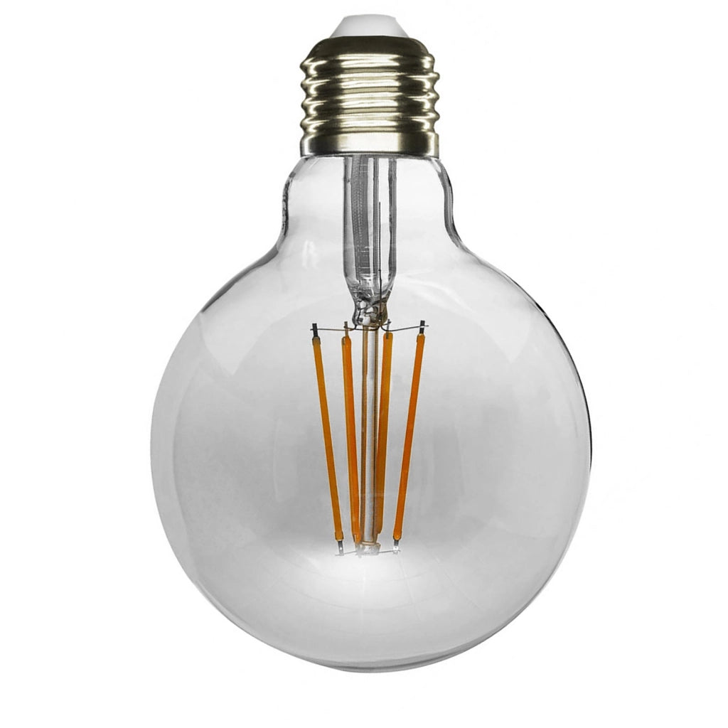 Lampadina G125 globo E27 LED 12W resa 120W lampada palla vetro luce 4000K decorativa pub bar locali taverna